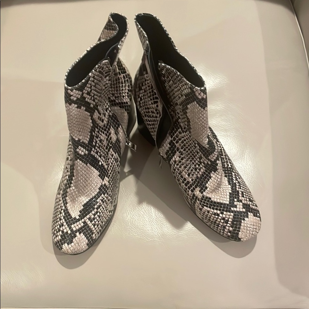 Snakeskin Ankle‎ Boots/ Halogen Brand, used.